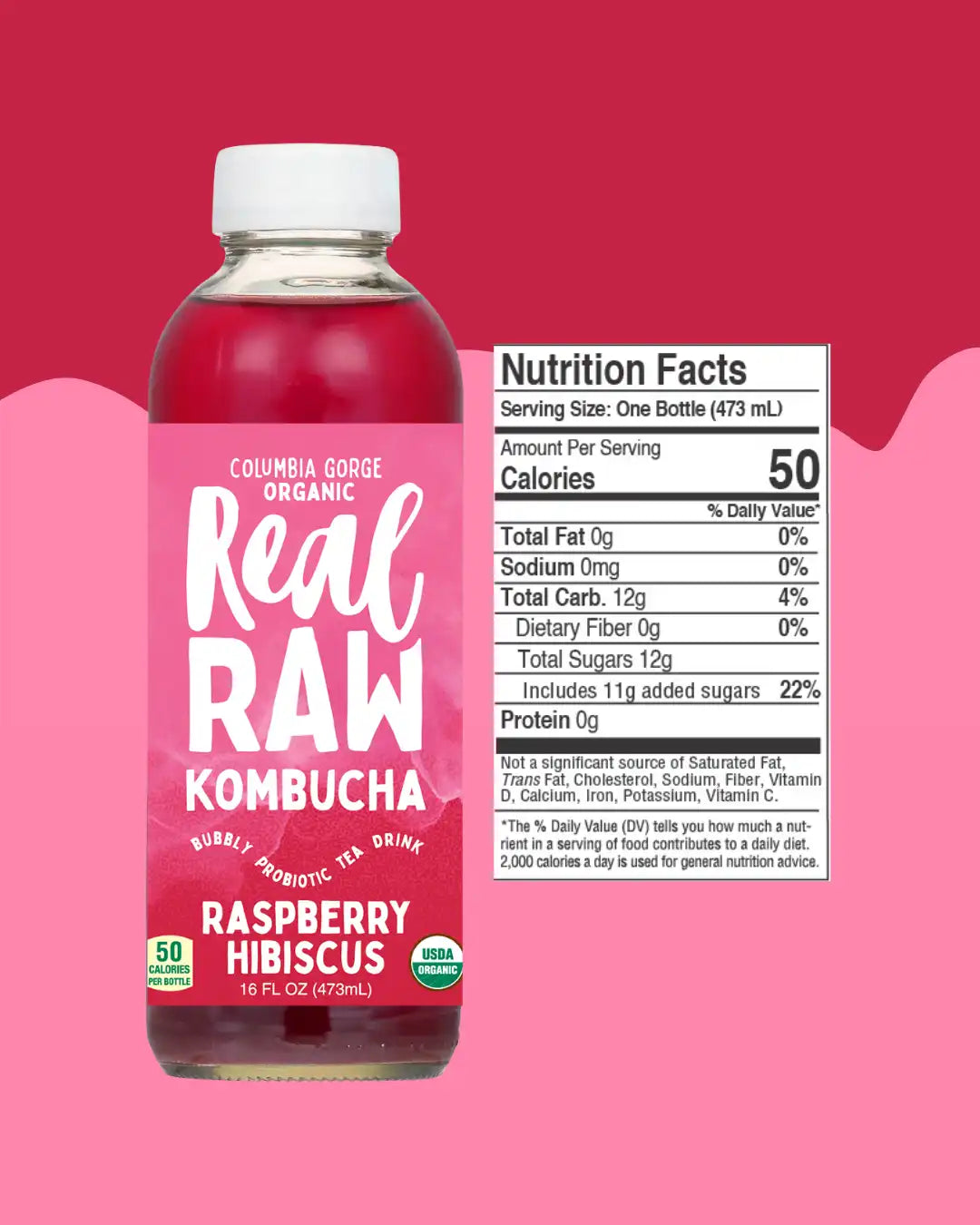 Raspberry Hibiscus Kombucha